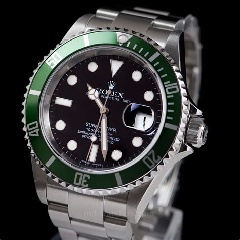 rolex submariner ss green|Rolex Submariner green bezel price.